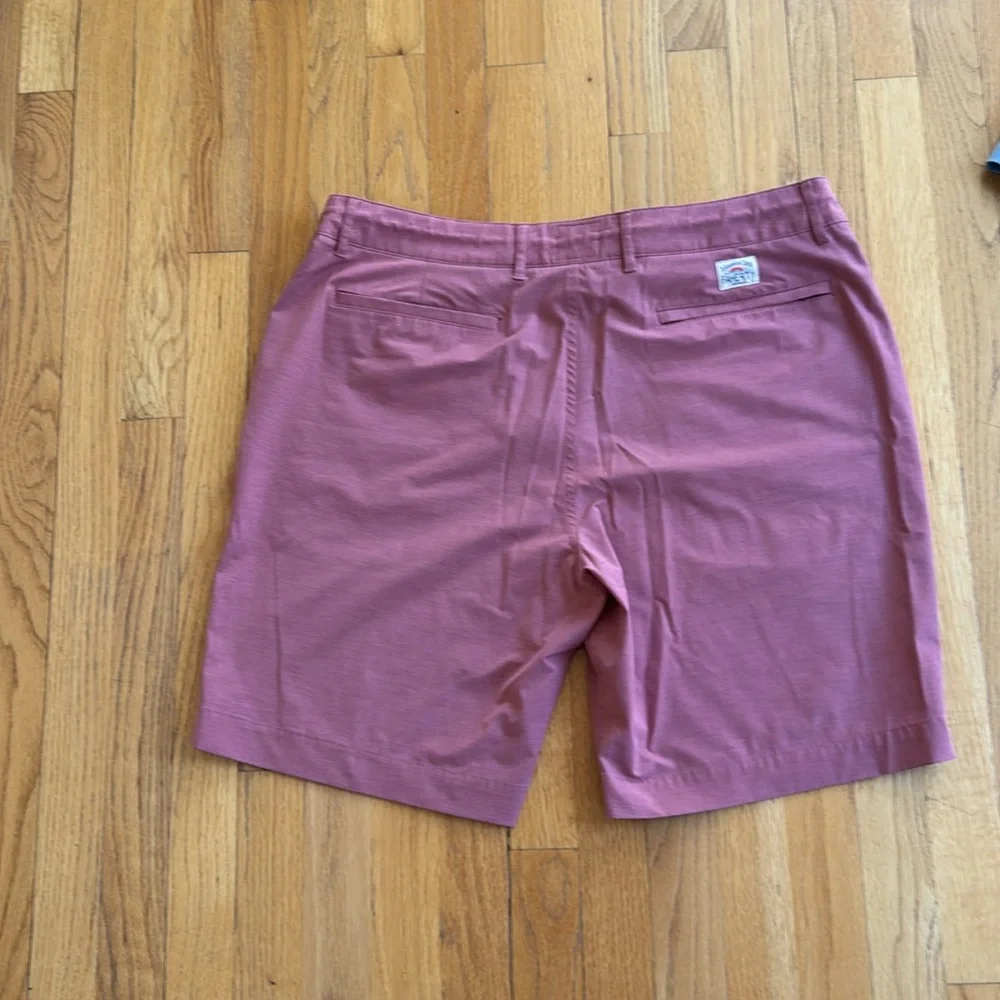 Faherty All Day Shorts. 36” waist 9” inseam Red Belt loops